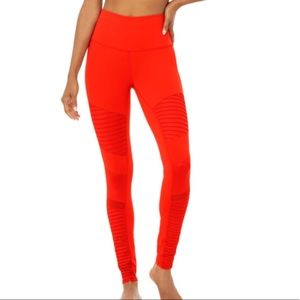 ALO YOGA High-Waist Moto Legging size XS,color Cherry.